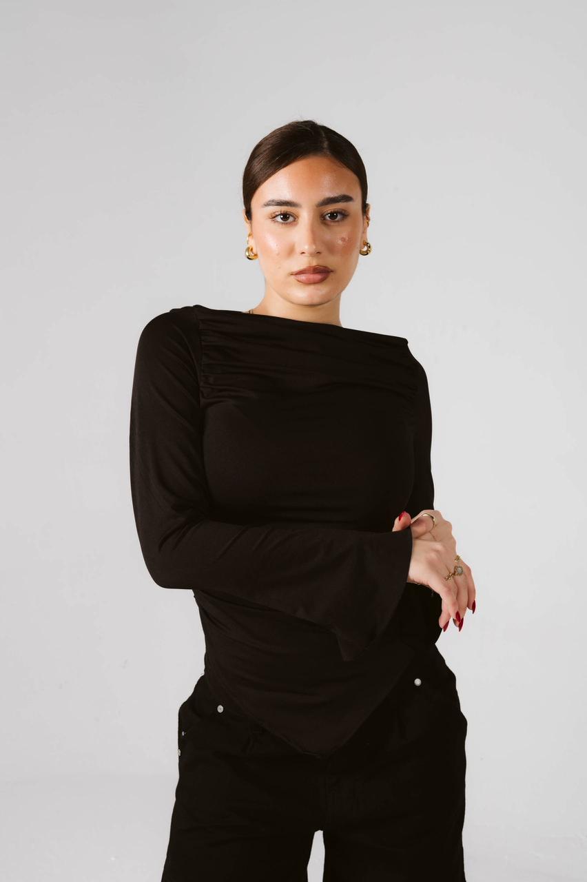 Off-Shoulder Shimmer Top