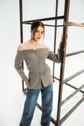 Off-Shoulder blazer