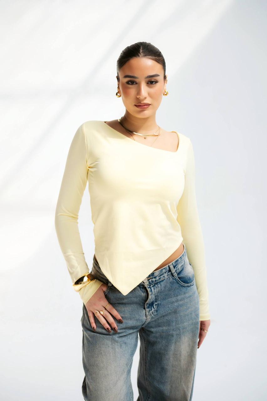 Off-Shoulder Shimmer Top