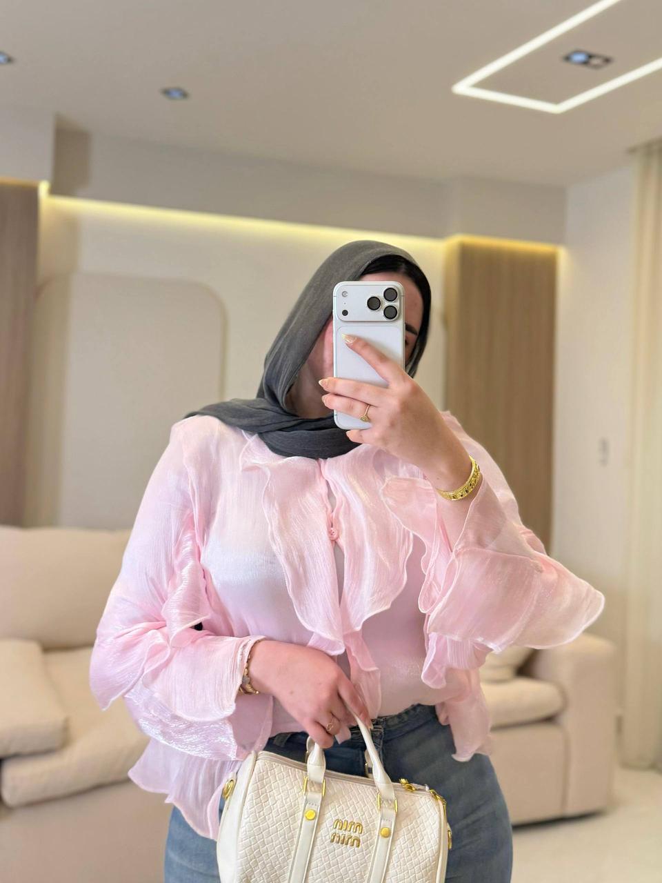 Raffled cutepie blouse