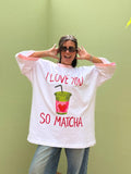 T.shirt matcha oversized